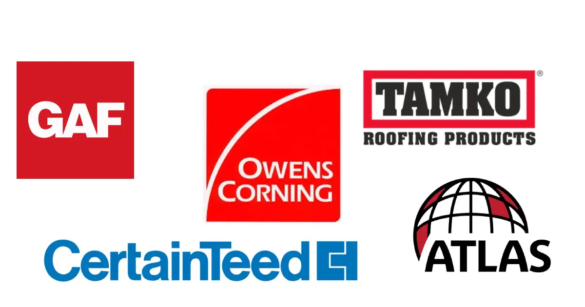 brands of roofing shingles